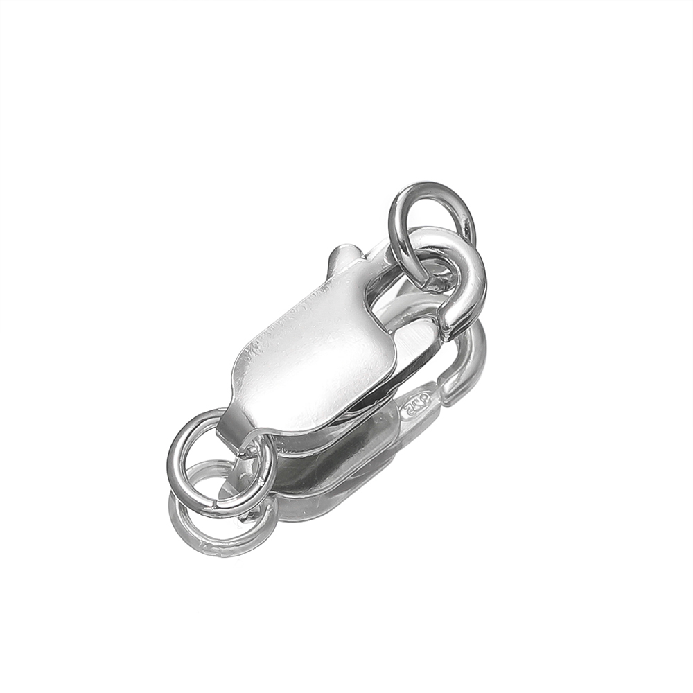 2Pcs Solid Silver Lobster Clas - Lobster Clasp Silver 评论和价格