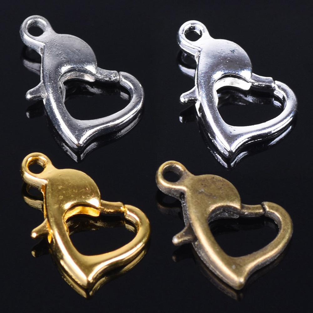 30pcs 12x8mm Gold/Silver/Bronz - Lobster Clasp Silver 评论和价格