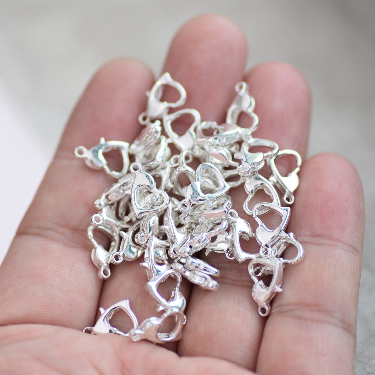 30pcs 12x8mm Gold/Silver/Bronz - Lobster Clasp Silver 评论和价格