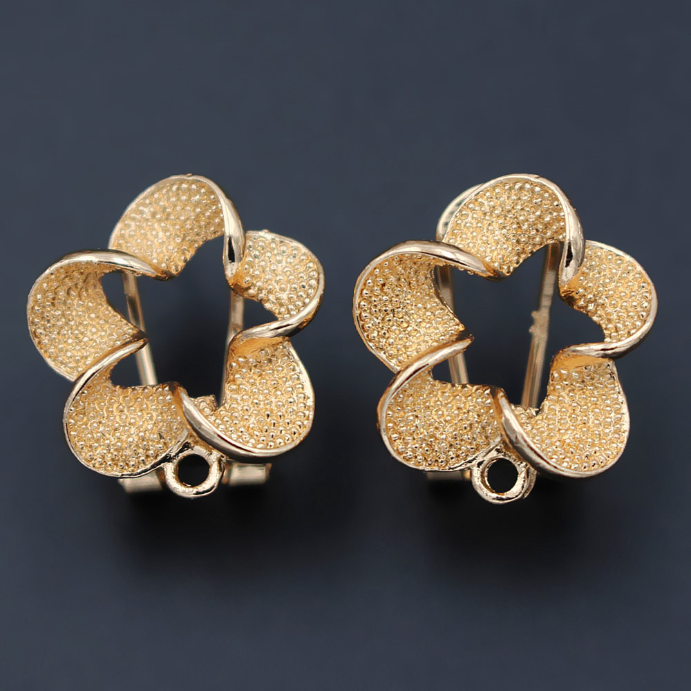 10pair Filigree Flower Earring - Jewelry Making Dubai 评论和价格