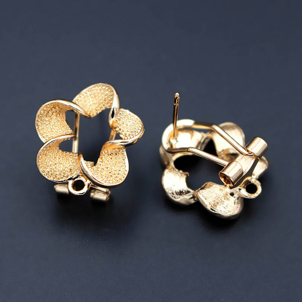 10pair Filigree Flower Earring - Jewelry Making Dubai 评论和价格