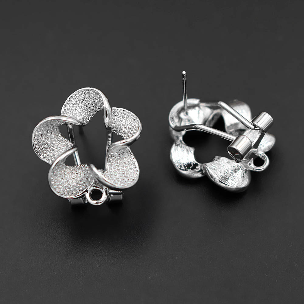 10pair Filigree Flower Earring - Jewelry Making Dubai 评论和价格