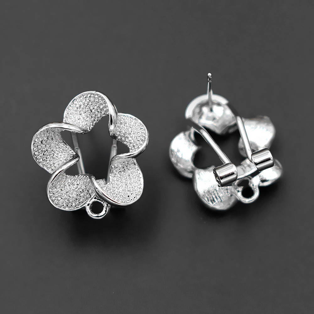 10pair Filigree Flower Earring - Jewelry Making Dubai 评论和价格
