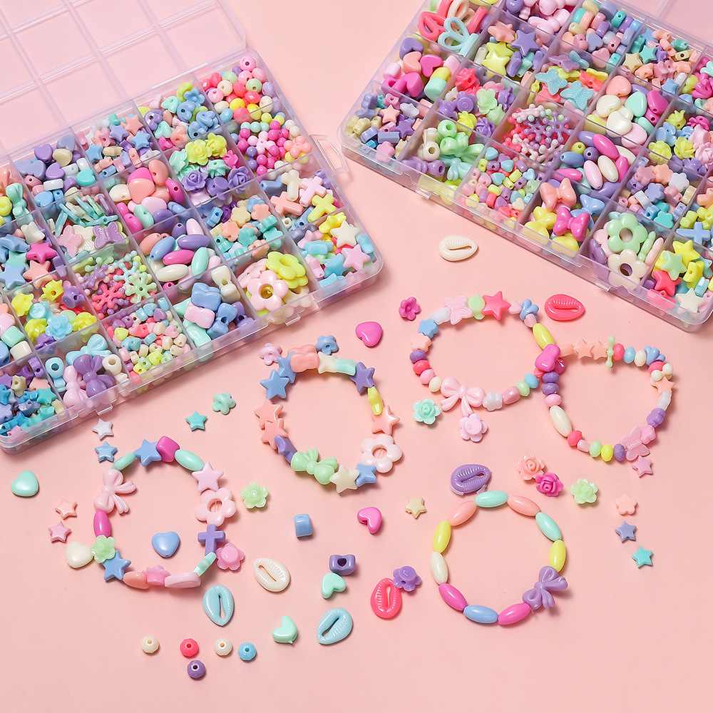 1 Box Colorful Acrylic Pony Be - Jewelry Making For Birthday Party 评论和价格