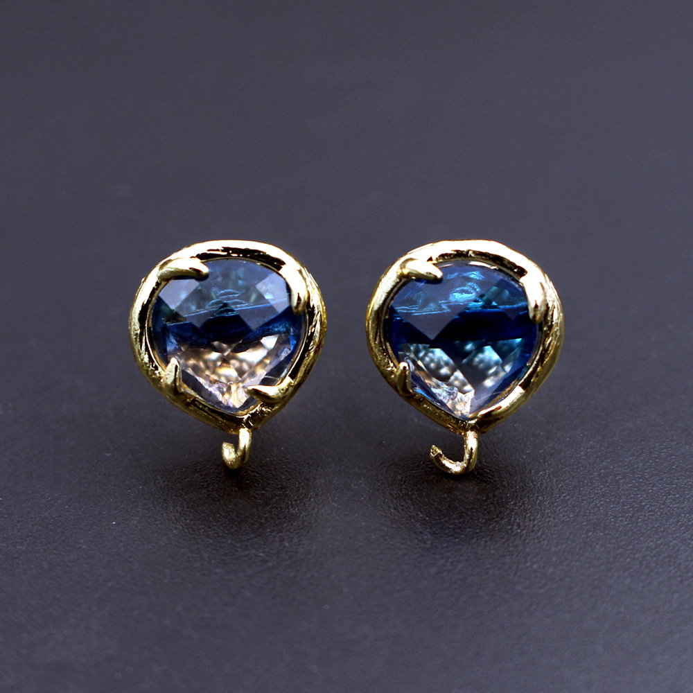 10pair Heart Shape Blue Red Cr - Jewelry Making Dubai 评论和价格