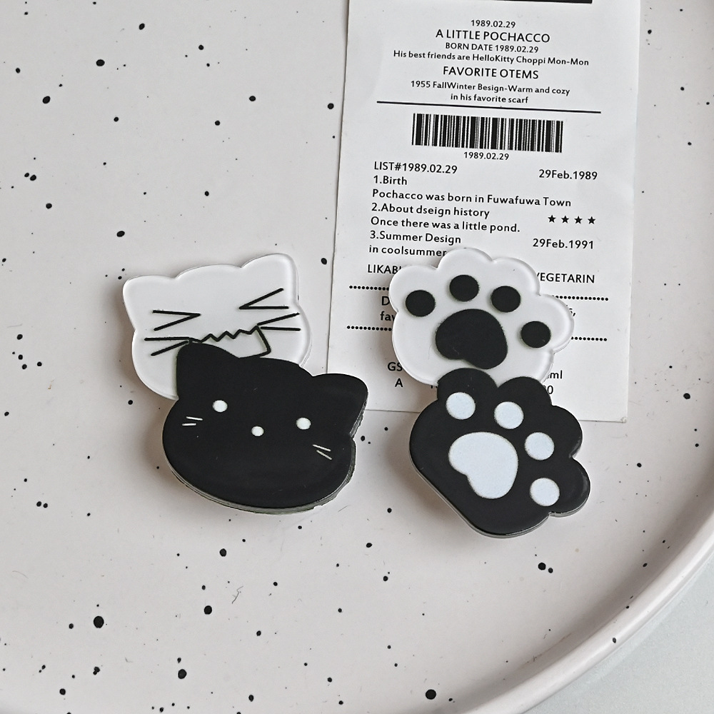 Kawaii Y2K Cat Hair Pins Black - Jewelry Making For Kids 评论和价格